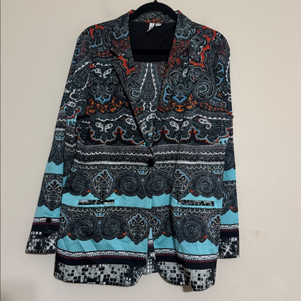 Katherine Barclay Multicolor Patterned Blazer wom… - image 6